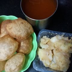 A picture of Aate ke phuchke.