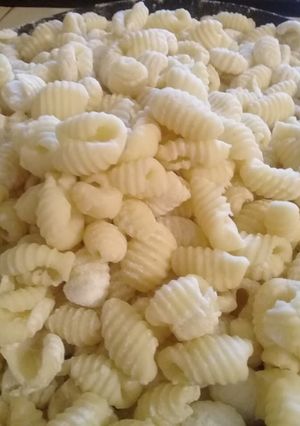 Una foto de Ñoquis económicos sin papas