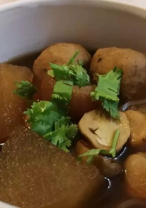 รูปของ น้ำซุปก๋วยเตี๋ยว(เจ)​