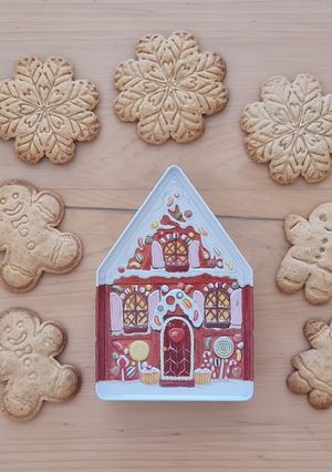 Una foto de Galletitas navideñas de canela y jengibre
