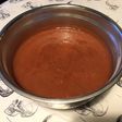 Compote de pêches jaunes et prunes d'ente à la vanille et orange sanguine