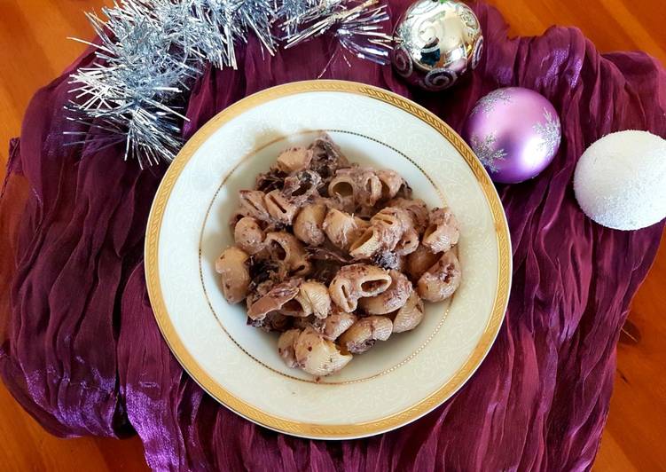 Conchiglie alla crema di radicchio