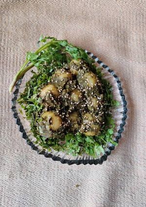 A picture of Dhaniya(Coriander) Aloo.