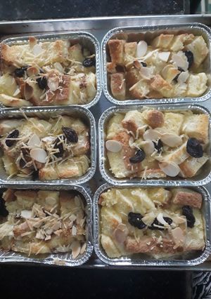 Foto resep Puding roti tawar panggang