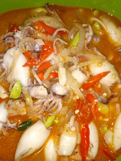 Foto resep Cumi +Pete asam Manis pedas