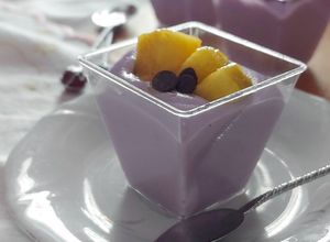 Foto resep White Chocolate - Taro Mousse with Fresh Mango Topping