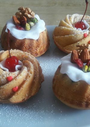 Una foto de Cupcake de almendras y pecanas
