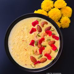 A picture of Kesar Kheer.