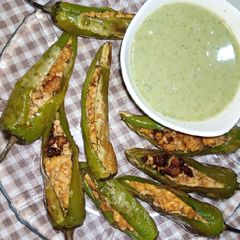 A picture of Stuffed Grilled Chillies.