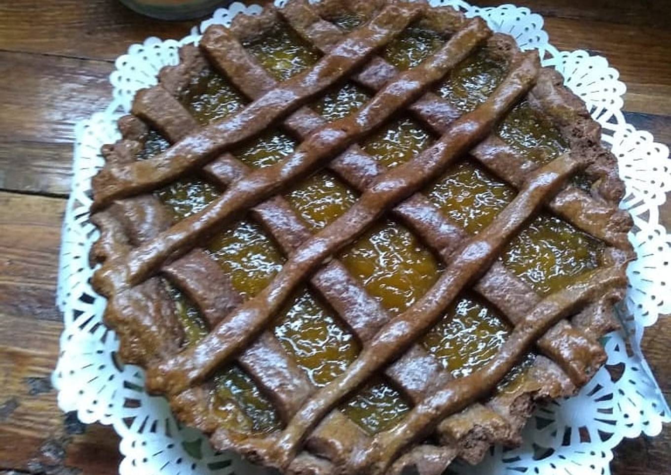 Pasta frola de batata con masa de chocolate 馃尯