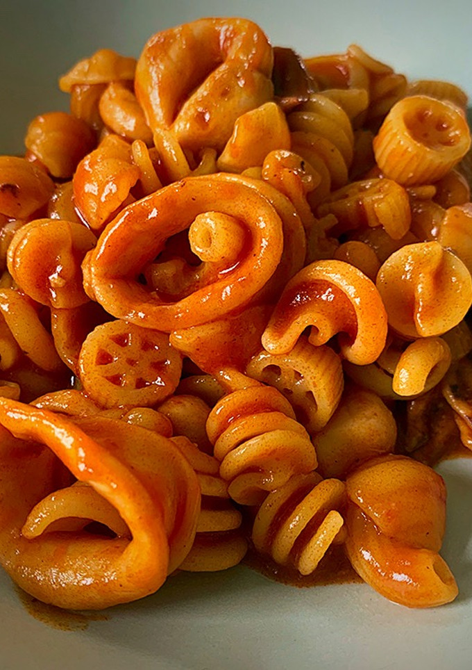 Una foto de Pasta con calamares