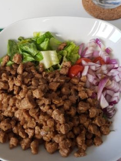 Una foto de "Burrito bowl" (vegano)