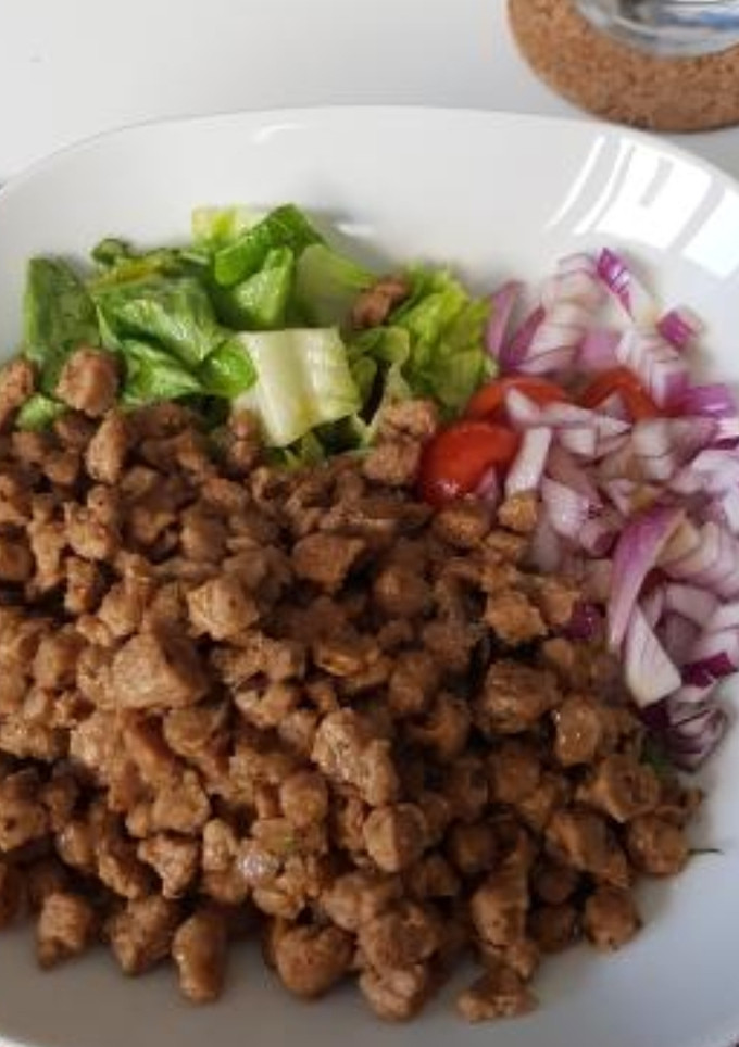 Una foto de "Burrito bowl" (vegano)