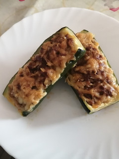 Una foto de Calabacines gratinados