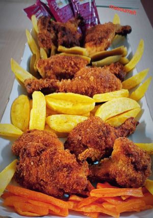 عکسی از دستور مرغ سوخاری