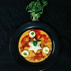 A picture of Shahi dal fry with jeera rice.