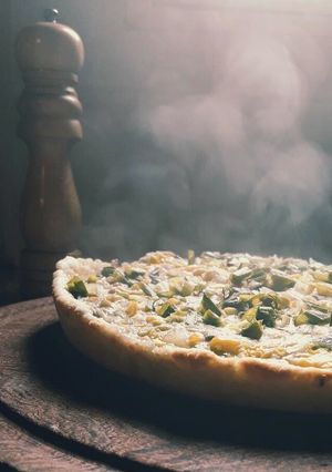 Una foto de Tarta integral de verduras