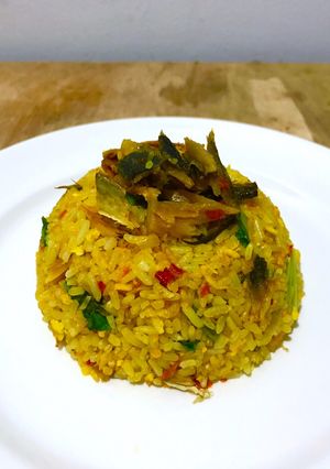 Foto resep Nasi Goreng Kunyit Ikan Asin