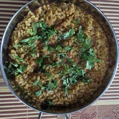 A picture of 3 spice urad daal.