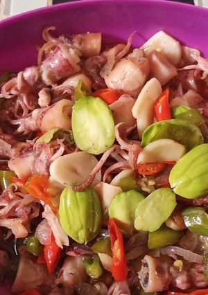 Foto resep Oseng cumi asin petee