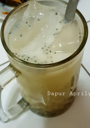 Foto resep Es jagung susu selasih