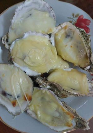 Hình của món Hào nướng phô mai.