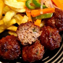 A picture of Baked Meatballs.
