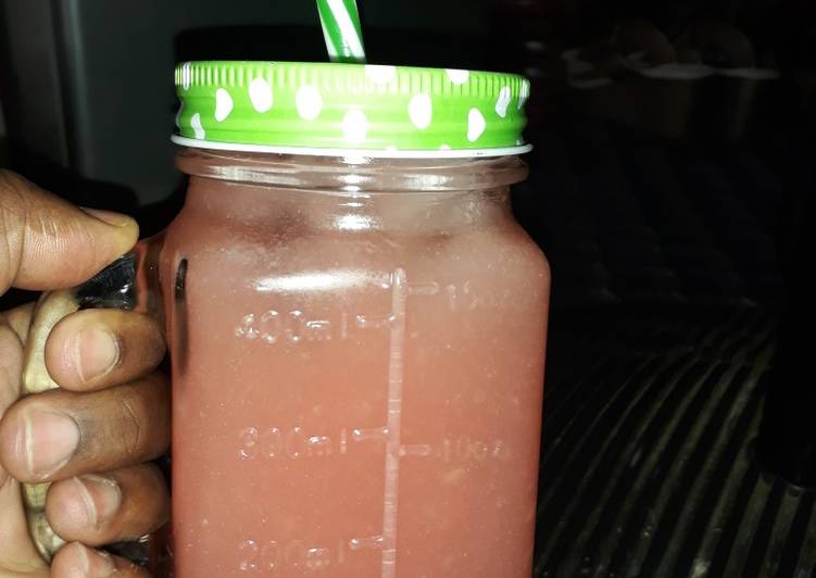 Easiest Way to Make Any-night-of-the-week Fresh Water Melon and Cucumber Juice