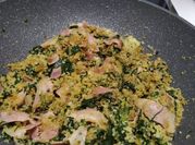 Una foto de couscous soja