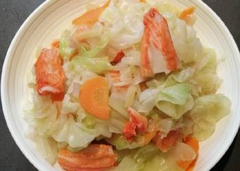 Easiest Way to Make Perfect Cabbage Mix with Crabmeat