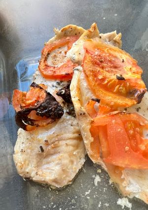 Una foto de Reineta con tomate y mantequilla en Air Fryer☀️