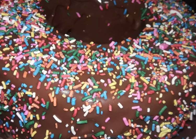 Bolo de rosquinha de chocolate