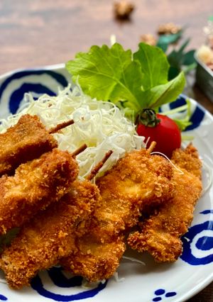 A picture of My Mother’s Japanese Skewered Cutlet.
