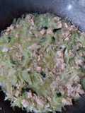 Tumis labu siam tempe