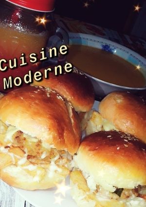 صورة لوصفة 🍔 برغر بعجينة المحلات 🍔 🇩🇿 على طريقتي 😋