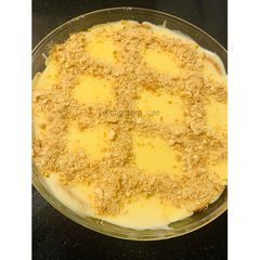 A picture of Marie vanilla custard sauce.