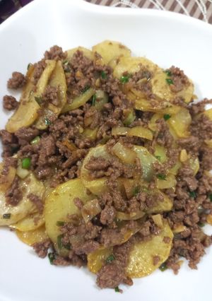 Foto resep Tumis daging cincang kentang