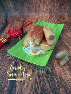 Foto resep 219. Corndog Sosis Moza