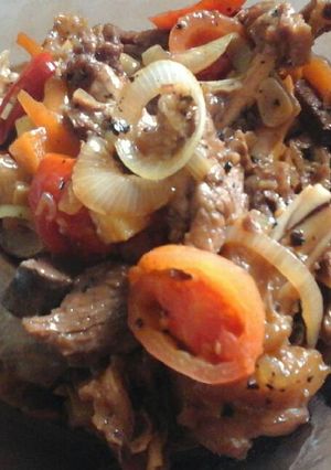 Foto resep Daging Lada Hitam ala Aku