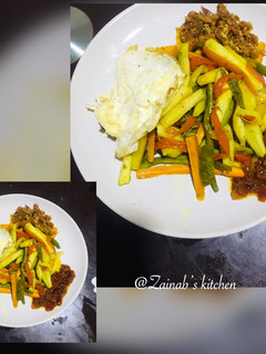 A picture of Foil wrap veggies with sweet & irish potato🌶🥕🥔🍠.