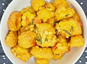 Foto resep Tahu Telur Asin / Salted Egg Tofu