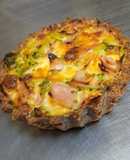 Tartaleta de espinaca y jamón