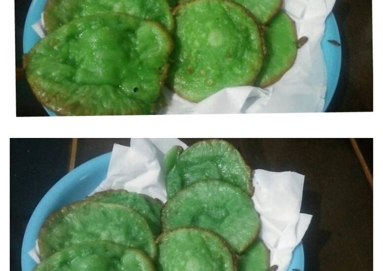 resep cara mengolah Kue Cucur Pandan