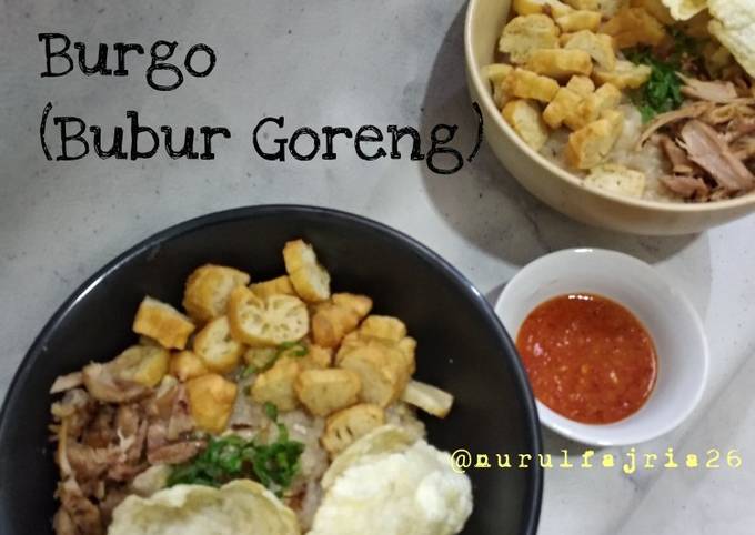 Resep BurGo (Bubur Goreng), Lezat Sekali