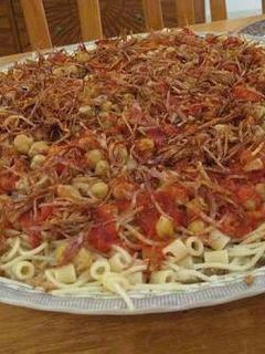 صورة لوصفة الكشري المصري