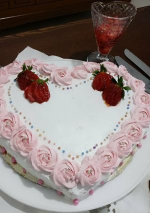Une photo de ❤ Gâteau aux fraises ❤