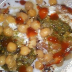 A picture of Tikki chole.