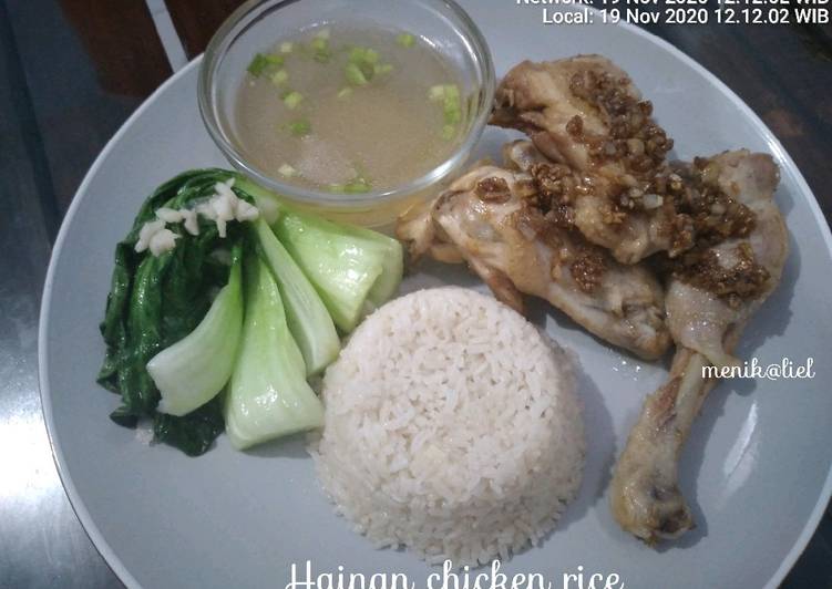 Bagaimana Membuat Hainan chicken rice, Lezat Sekali