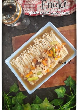 Foto resep Enoki Siram Ayam saus Tiram