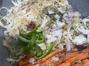 A picture of fermented cabbage and carrots